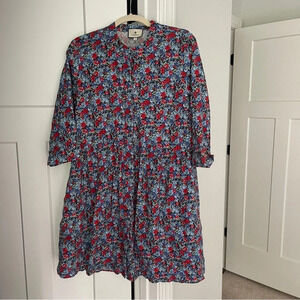 Tuckernuck Royal Shirt Dress Queens Garden Floral